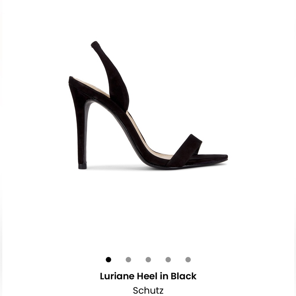 SCHUTZ Luriane Black Stiletto Heel